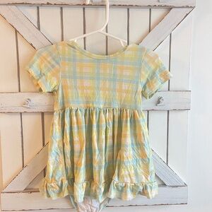 Bundle of Joy - Bamboo Baby Dress with Bodysuit - Adorable plaid print